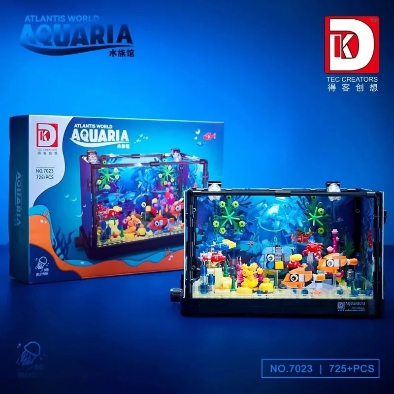 Aquarium Fish Of The World - Набор строительных блоков «Подводный мир»: аквариум,