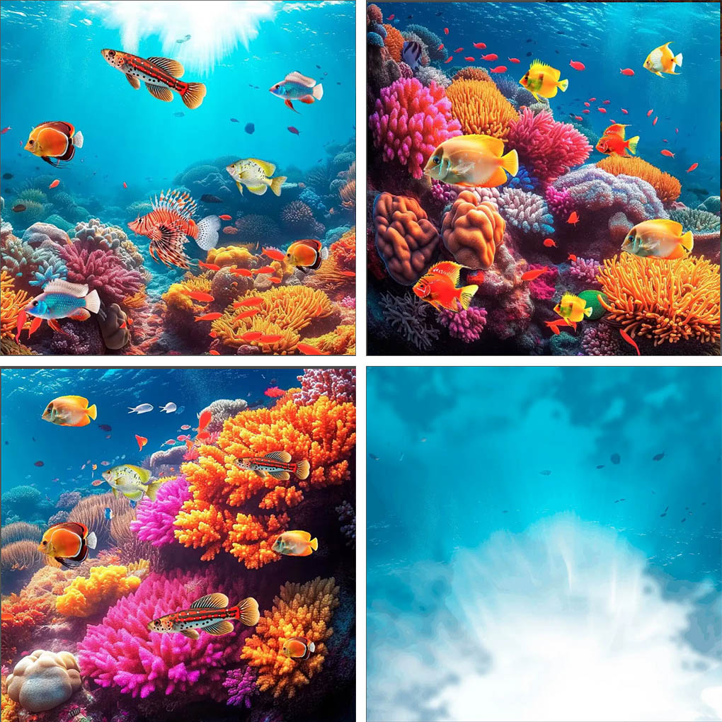 Aquarium Fish Of The World - Фон для фотосъемки подводного мира Mehofond: