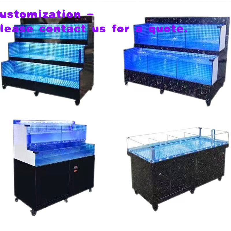 Aquarium Fish Restaurant - Индивидуальные черные прямоугольные аквариумы для живой
