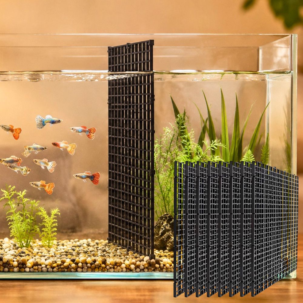 Aquarium Fish Elevator - Набор из 14 черных пластиковых сеток