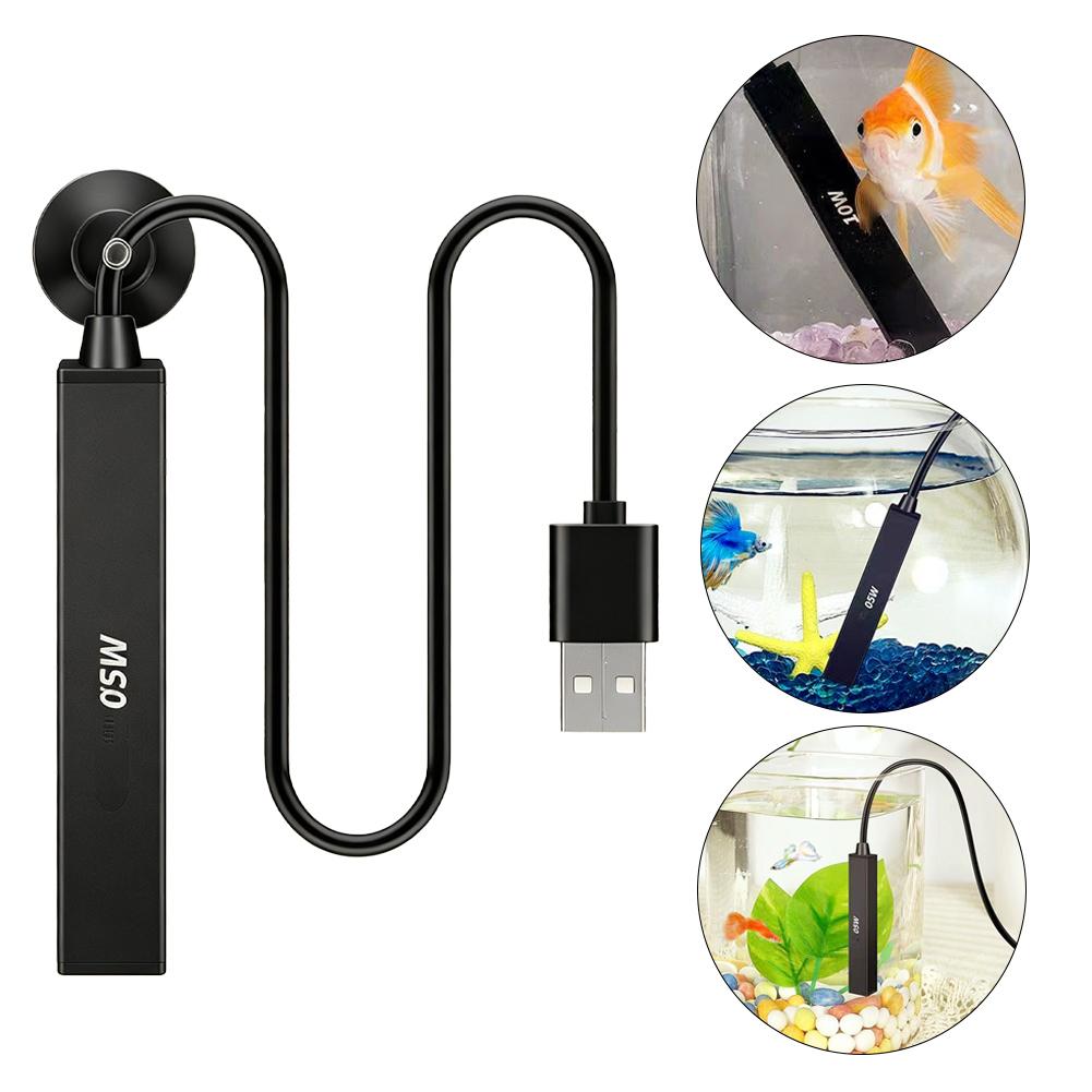 Aquarium Fish Real - Мини-USB-нагреватель для аквариума 5В, автоматический нагревательный