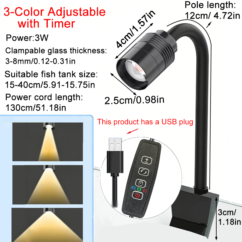 USB 3W Южноамериканский аквари – обзор и цена Aquarium Fish Colorful