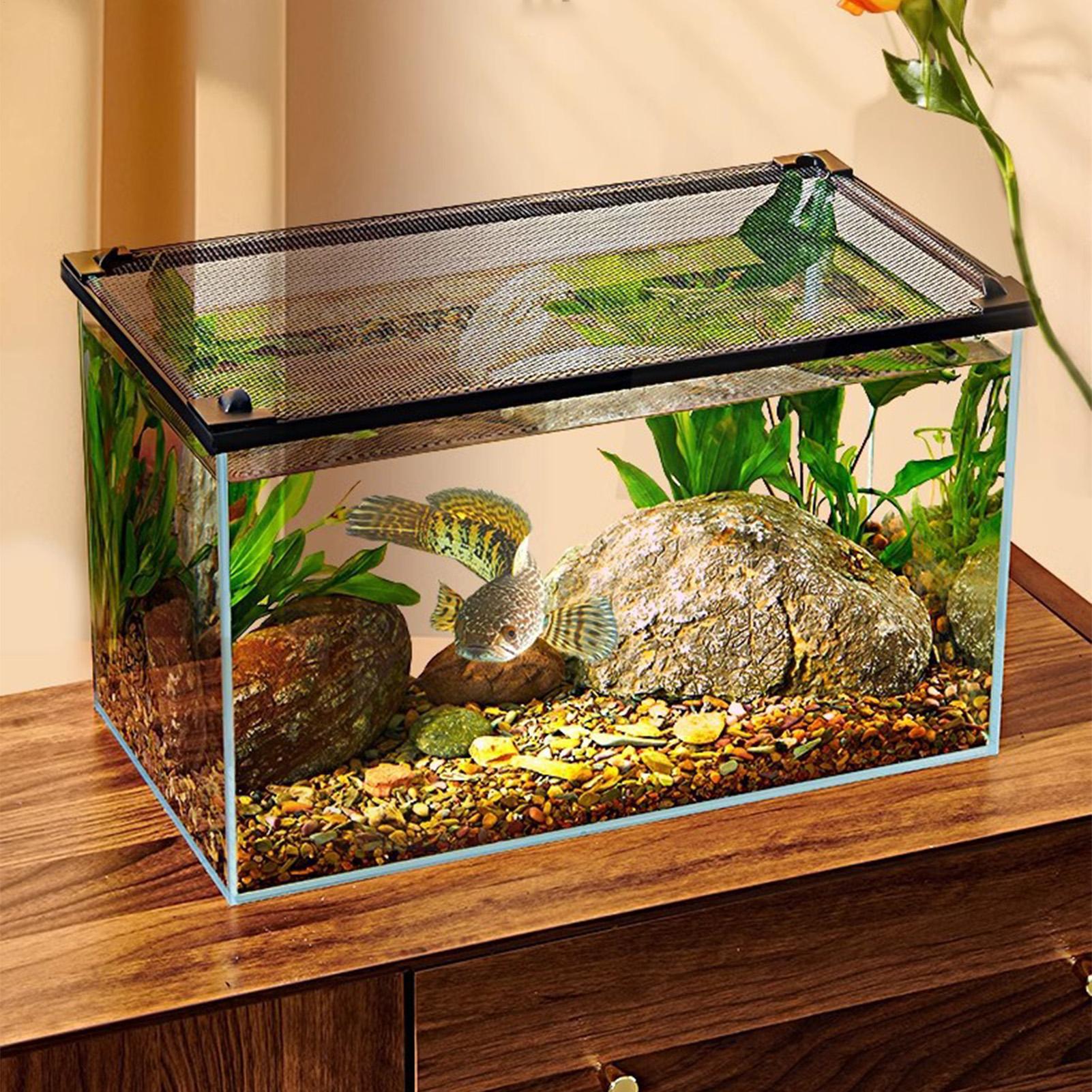 Прочная магнитная сетчатая кры – обзор и цена Aquarium Fish Jump Guard