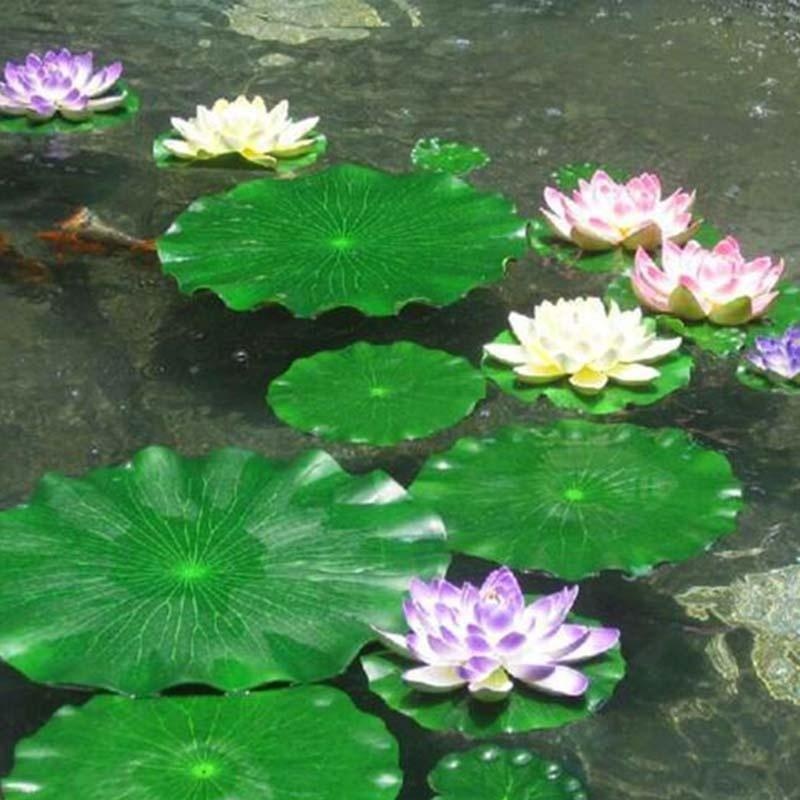 Искусственные листья лотоса 20 – обзор и цена Aquarium Fish Pond
