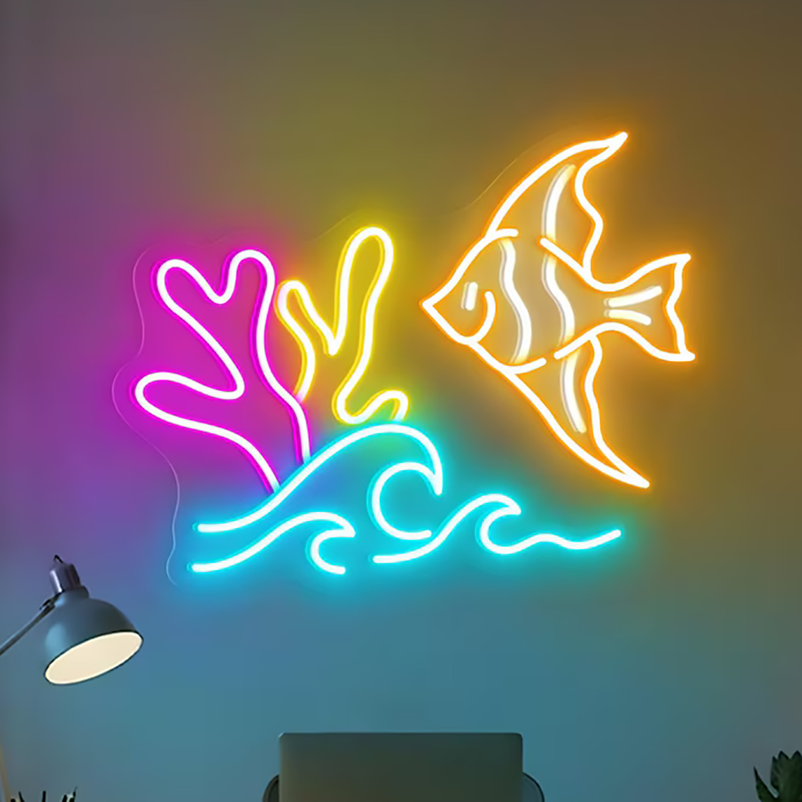 Неоновая вывеска с рыбой, неон – обзор и цена Aquarium Fish Restaurant